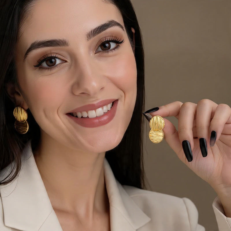 Keira Stud Earrings - Gold