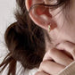 Luna Sleeper Earrings - Silver