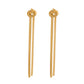 Lyra Drop Earrings - Gold