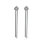 Lyra Drop Earrings - Silver