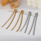 Lyra Drop Earrings - Gold