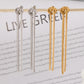 Lyra Drop Earrings - Gold