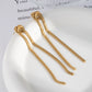 Lyra Drop Earrings - Gold