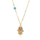Miriam Hamsa Necklace — Gold
