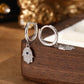 Batya Hamsa Huggies in Silver - 925 Sterling silver