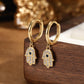Batya Hamsa Hoops in Gold - 925 Sterling Silver
