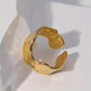Nova Cuff Ring - 14k Gold Plated