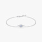 Rhoda Evil Eye Bracelet  -Silver - Sterling Silver and Rhodium plated