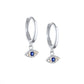 The Sienna Evil Eye Earrings – Silver - Protection Meets Elegance ✨