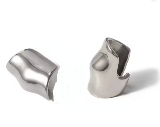 Sundy Cuff Earrings in Silver