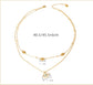 Tayla Evil Eye Necklace - Stainless Steel - Gold Plated