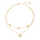 Tayla Evil Eye Necklace - Stainless Steel - Gold Plated
