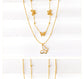 Tayla Evil Eye Necklace - Stainless Steel - Gold Plated