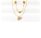 Tayla Evil Eye Necklace - Stainless Steel - Gold Plated