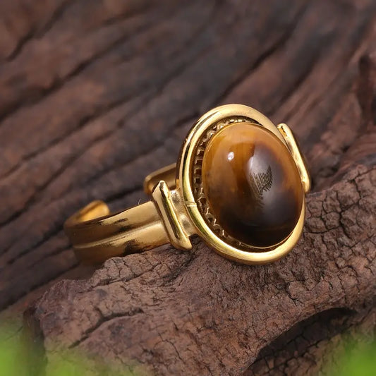 Vivi Vintage Retro Oval Ring