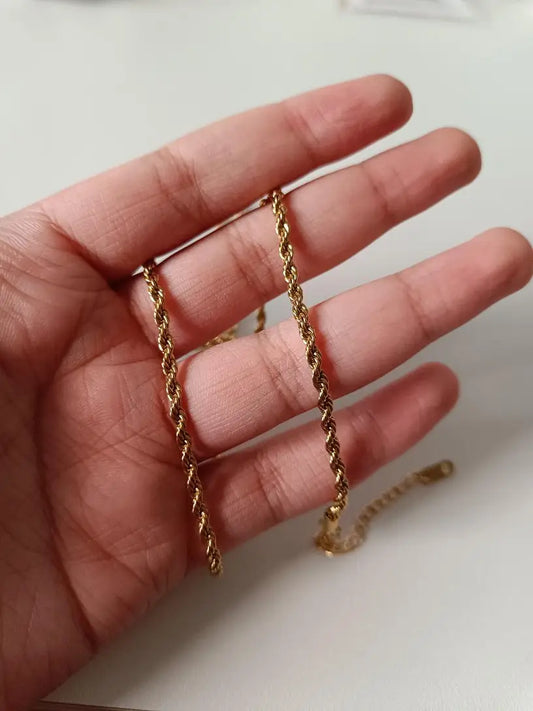 Aurelia Gold Rope Jewellery Set