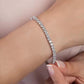Ava Tennis Bracelet |  Silver