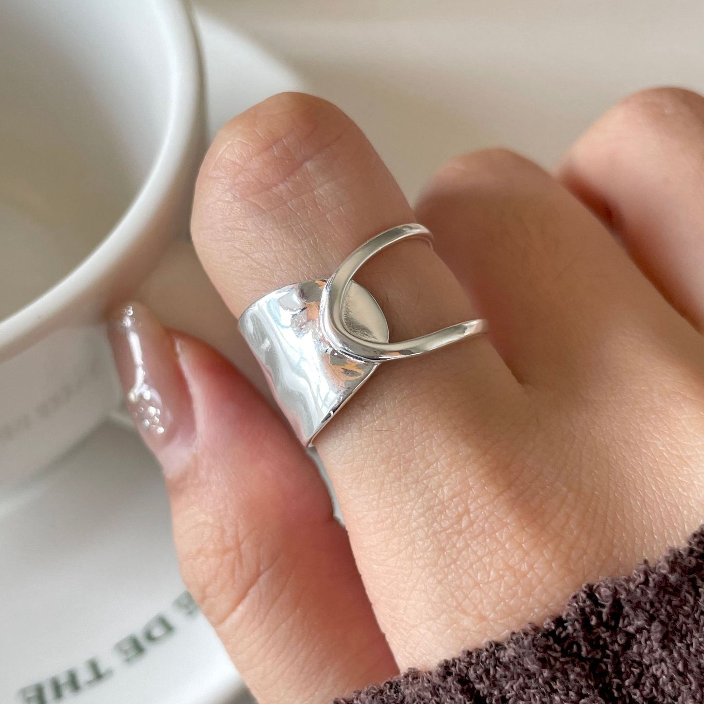 Codie Sterling Silver Wave Ring