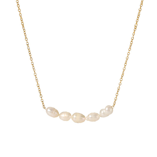 Isla Freshwater Pearl Necklace Gold