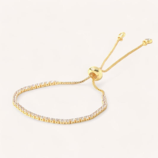 Luxeandco Bracelets Grace Tennis Bracelet | Gold Plated