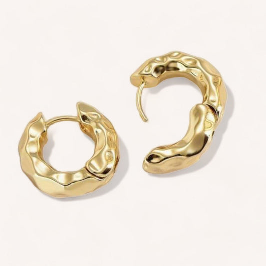 Luxeandco Earrings Holly Hoop Earrings | Gold Plated