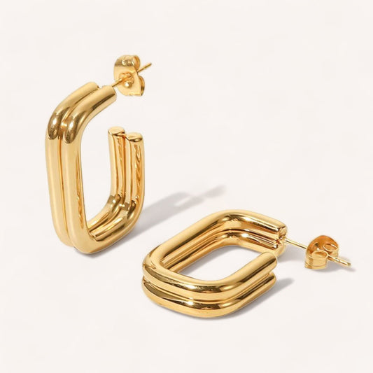 Luxeandco Earrings Luna Hoop Earrings | Gold Plated