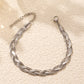 Stella Braided Herringbone Bracelet | Silver